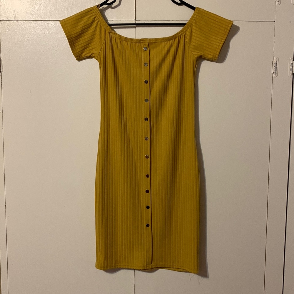 Say What? Brand. Size medium off the shoulder bodycon dress